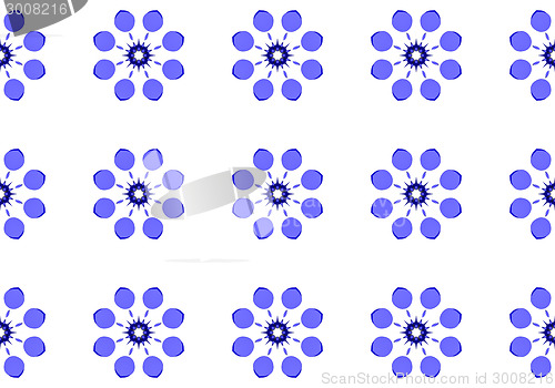 Image of Ethnic pattern. Abstract kaleidoscope  fabric design.