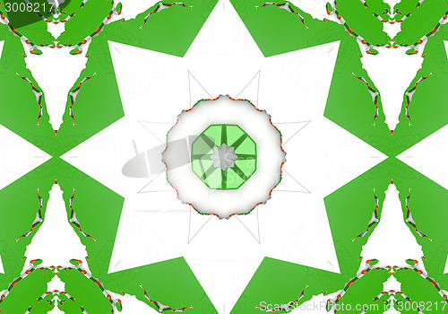 Image of Ethnic pattern. Abstract kaleidoscope  fabric design.