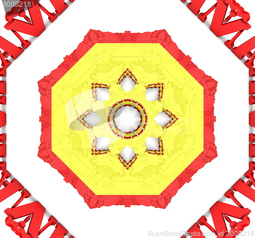Image of Ethnic pattern. Abstract fabric design.