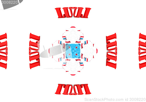 Image of Ethnic pattern. Abstract kaleidoscope  fabric design.