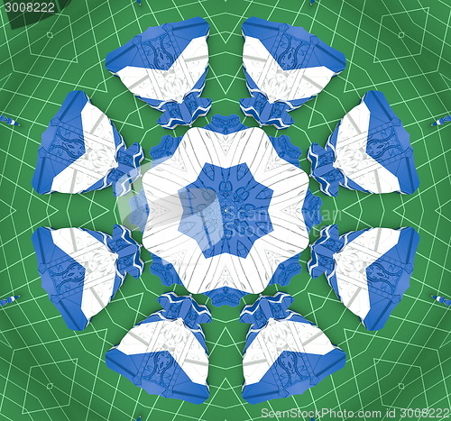 Image of Ethnic pattern. Abstract kaleidoscope  fabric design.