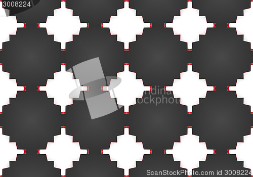 Image of Ethnic pattern. Abstract kaleidoscope  fabric design.
