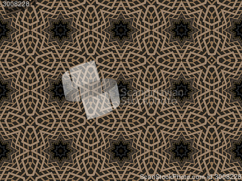 Image of Ethnic pattern. Abstract kaleidoscope  fabric design.