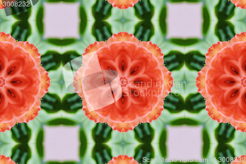 Image of Ethnic pattern. Abstract kaleidoscope  fabric design.
