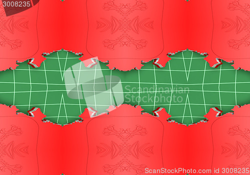 Image of Ethnic pattern. Abstract kaleidoscope  fabric design.