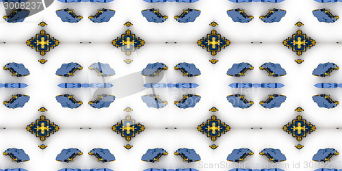 Image of Ethnic pattern. Abstract kaleidoscope  fabric design.