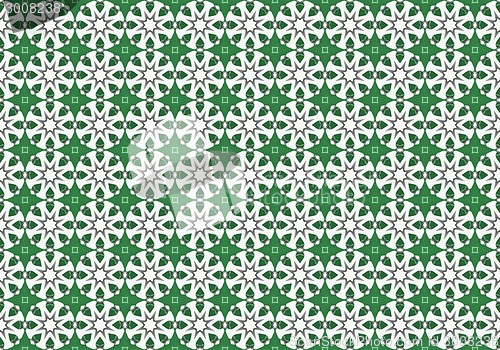 Image of Ethnic pattern. Abstract kaleidoscope  fabric design.