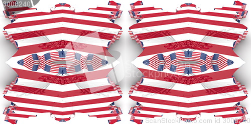 Image of Ethnic pattern. Abstract kaleidoscope  fabric design.
