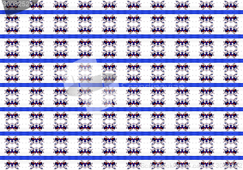 Image of Ethnic pattern. Abstract kaleidoscope  fabric design.