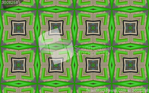 Image of Ethnic pattern. Abstract kaleidoscope  fabric design.