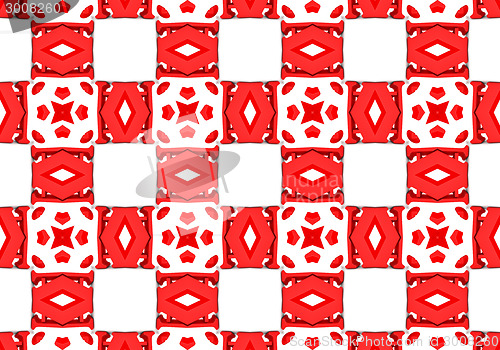 Image of Ethnic pattern. Abstract kaleidoscope  fabric design.