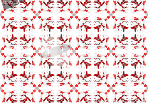Image of Ethnic pattern. Abstract kaleidoscope  fabric design.