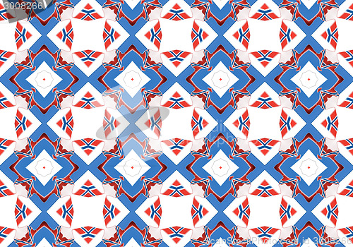 Image of Ethnic pattern. Abstract kaleidoscope  fabric design.
