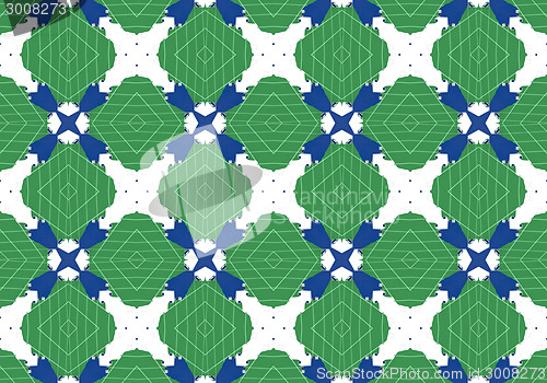 Image of Ethnic pattern. Abstract kaleidoscope  fabric design.