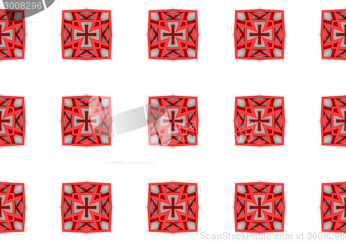 Image of Ethnic pattern. Abstract kaleidoscope  fabric design.