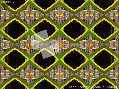 Image of Ethnic pattern. Abstract kaleidoscope  fabric design.