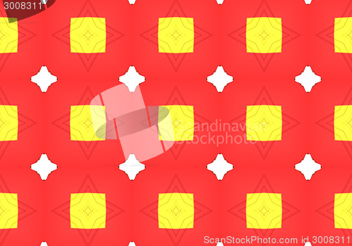 Image of Ethnic pattern. Abstract kaleidoscope  fabric design.