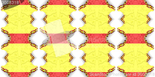 Image of Ethnic pattern. Abstract fabric design.