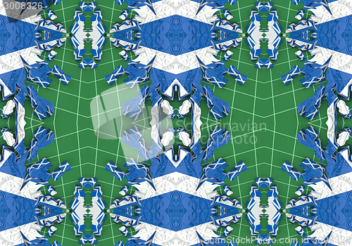 Image of Ethnic pattern. Abstract kaleidoscope  fabric design.