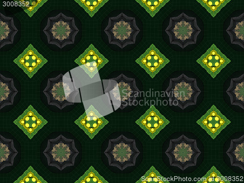Image of Ethnic pattern. Abstract kaleidoscope  fabric design.
