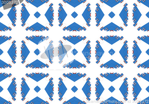 Image of Ethnic pattern. Abstract kaleidoscope  fabric design.