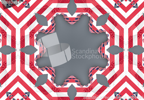 Image of Ethnic pattern. Abstract kaleidoscope  fabric design.