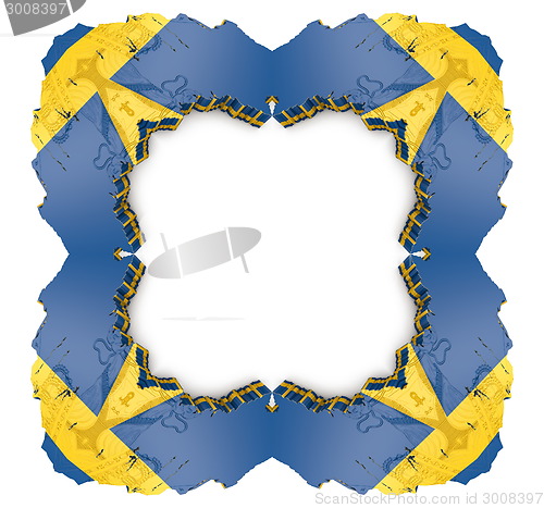 Image of Ethnic pattern. Abstract kaleidoscope  fabric design.