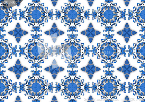 Image of Ethnic pattern. Abstract kaleidoscope  fabric design.