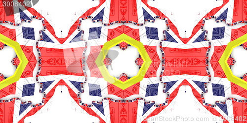 Image of Ethnic pattern. Abstract kaleidoscope  fabric design.