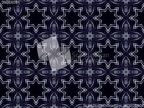 Image of Ethnic pattern. Abstract kaleidoscope  fabric design.