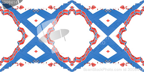 Image of Ethnic pattern. Abstract kaleidoscope  fabric design.