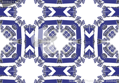Image of Ethnic pattern. Abstract kaleidoscope  fabric design.