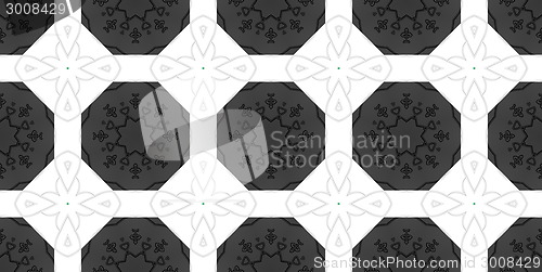 Image of Ethnic pattern. Abstract kaleidoscope  fabric design.