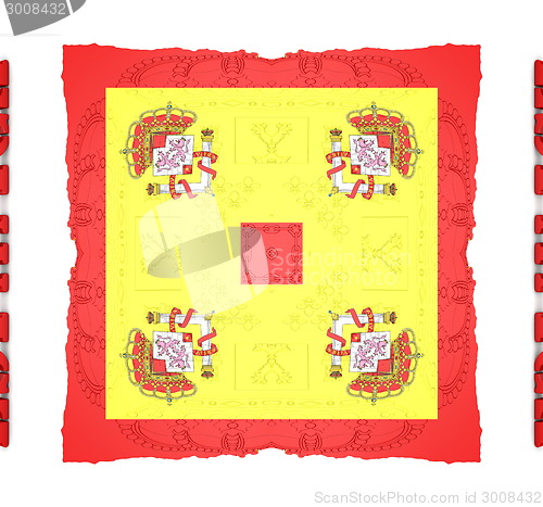 Image of Ethnic pattern. Abstract fabric design.