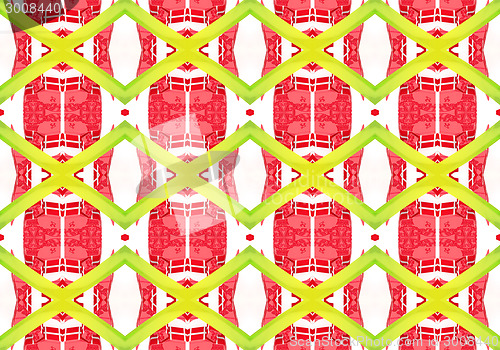 Image of Ethnic pattern. Abstract kaleidoscope  fabric design.