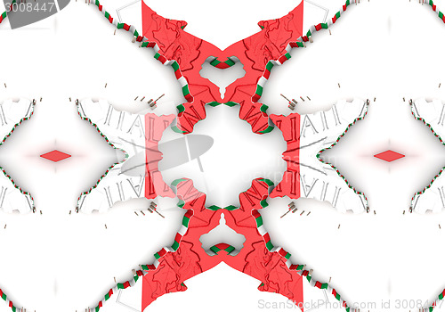 Image of Ethnic pattern. Abstract kaleidoscope  fabric design.