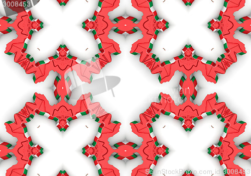 Image of Ethnic pattern. Abstract kaleidoscope  fabric design.