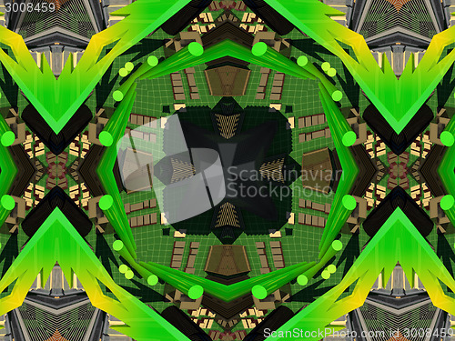 Image of Ethnic pattern. Abstract kaleidoscope  fabric design.
