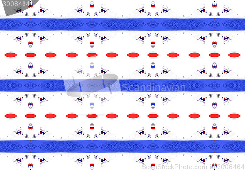 Image of Ethnic pattern. Abstract kaleidoscope  fabric design.