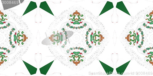 Image of Ethnic pattern. Abstract kaleidoscope  fabric design.