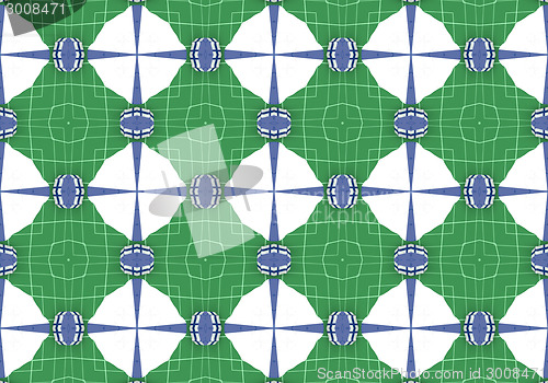 Image of Ethnic pattern. Abstract kaleidoscope  fabric design.