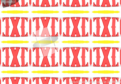 Image of Ethnic pattern. Abstract kaleidoscope  fabric design.