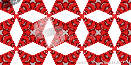 Image of Ethnic pattern. Abstract kaleidoscope  fabric design.