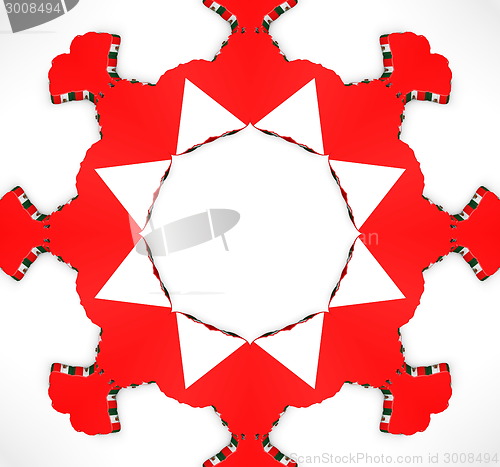 Image of Ethnic pattern. Abstract kaleidoscope  fabric design.