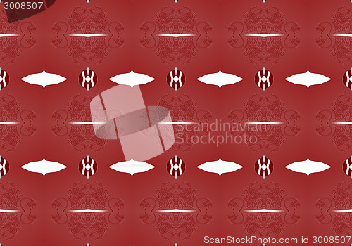 Image of Ethnic pattern. Abstract kaleidoscope  fabric design.