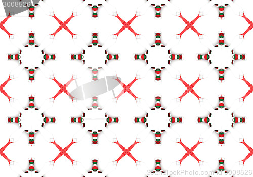 Image of Ethnic pattern. Abstract kaleidoscope  fabric design.