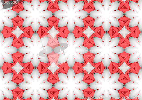 Image of Ethnic pattern. Abstract kaleidoscope  fabric design.