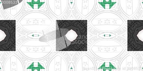 Image of Ethnic pattern. Abstract kaleidoscope  fabric design.