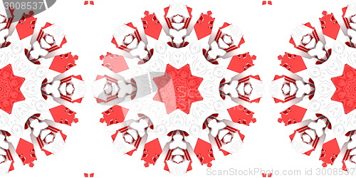 Image of Ethnic pattern. Abstract kaleidoscope  fabric design.