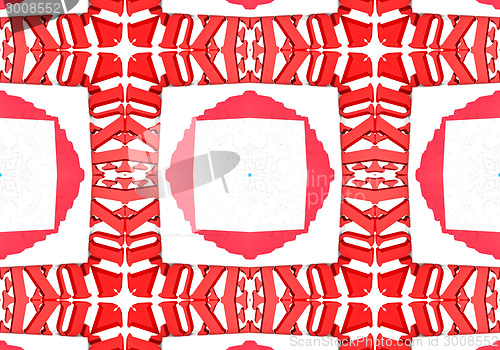 Image of Ethnic pattern. Abstract kaleidoscope  fabric design.